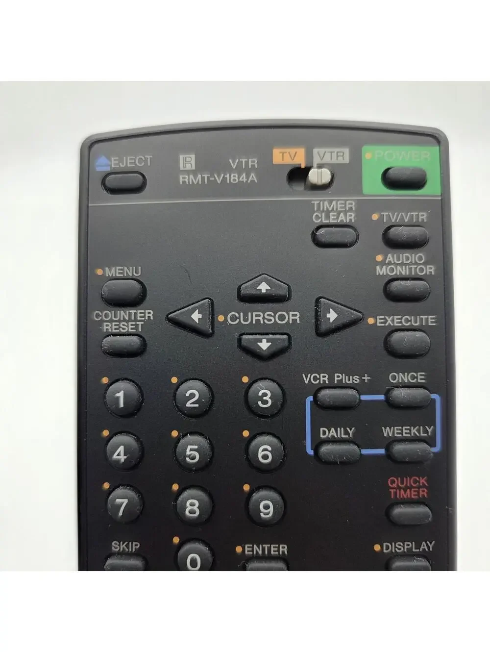 Genuine Sony RMT-V184A VCR Remote Control SLV-760 SLV-760HF SLV-761HF Tested OEM